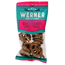 Photograph of product: Snack Werner Chocolate Pretzels