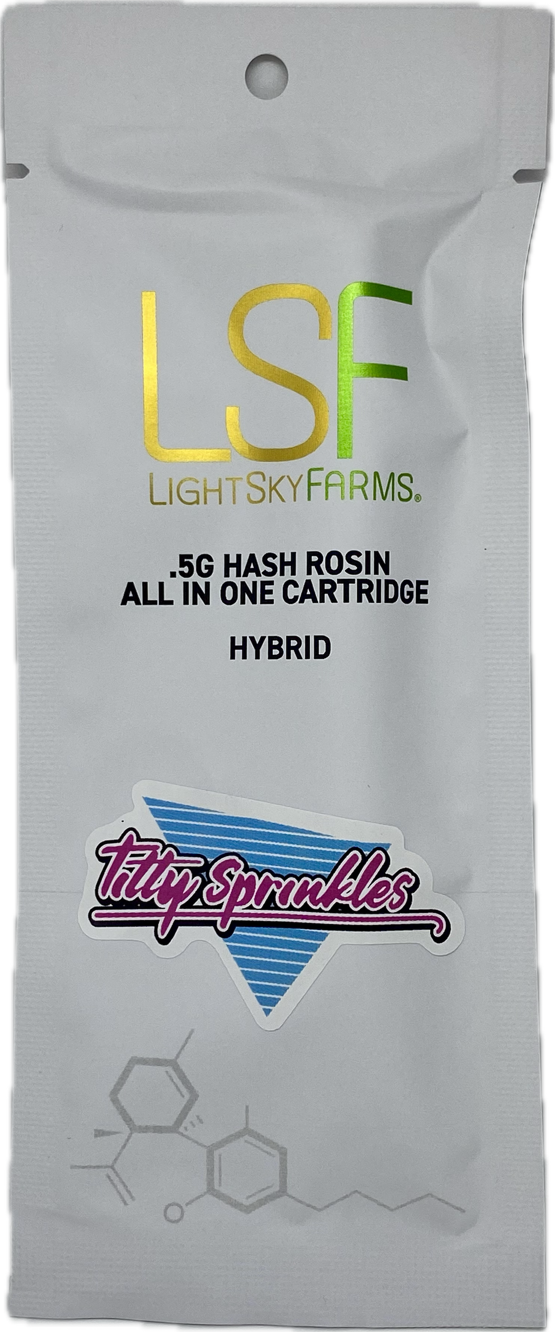 Photograph of product: Light Sky Farms - Frosted Truffle Pie Live Rosin Vape - 0.5g Disposable