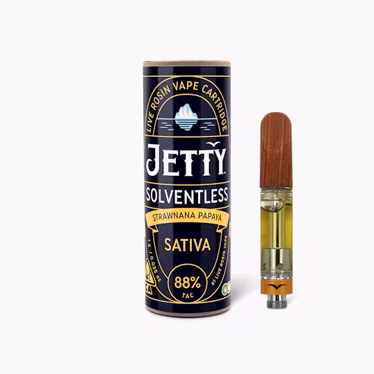 Photograph of product: 1G - CART - SOLVENTLESS - STRAWNANA PAPAYA
