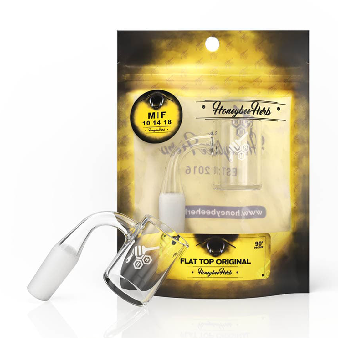 Photograph of product: Honeybee Herb | Flat Top Banger | Yellow Line | Male