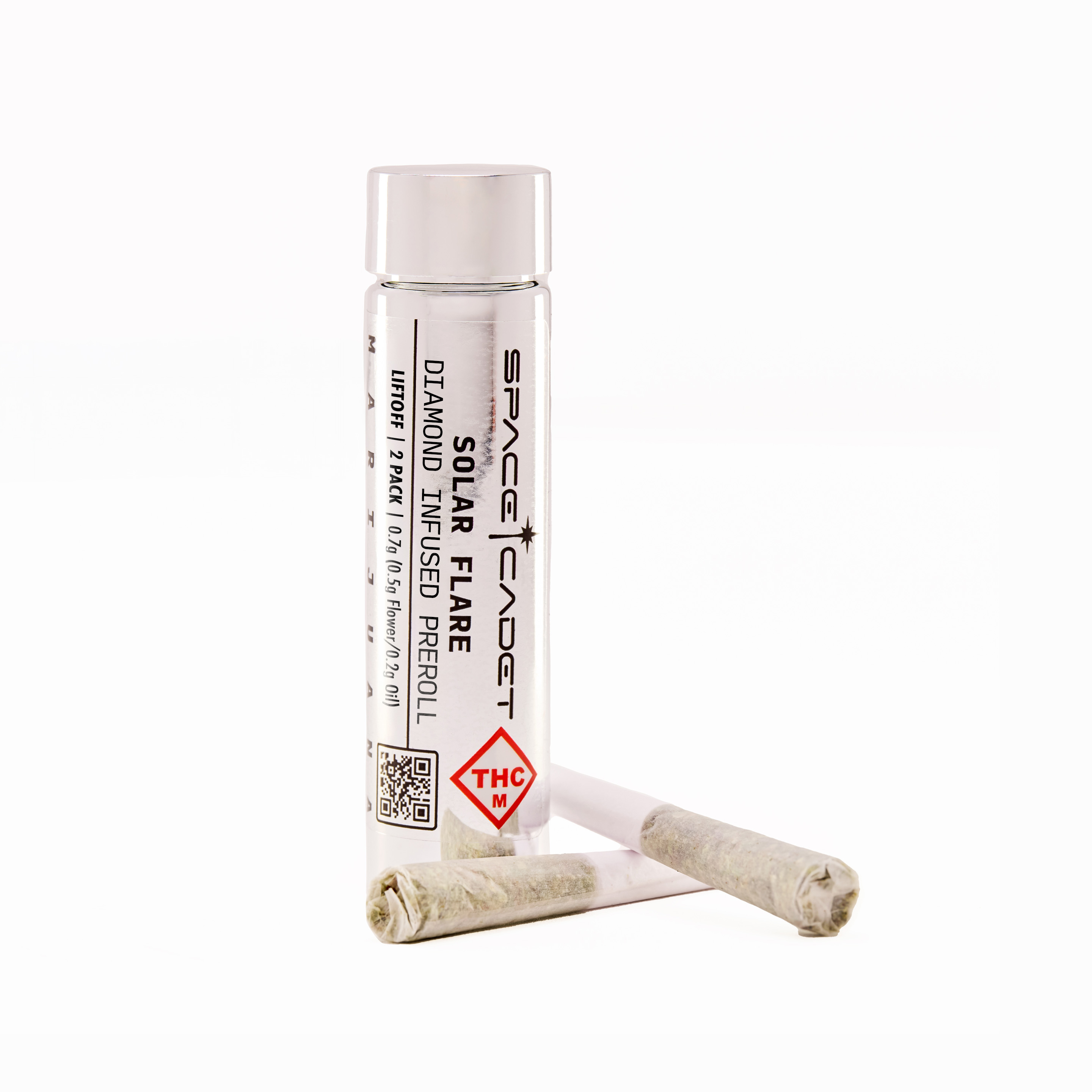 Photograph of product: Liftoff | Solar Flare | Diamond Infused Pre-Roll Pack (2ct)