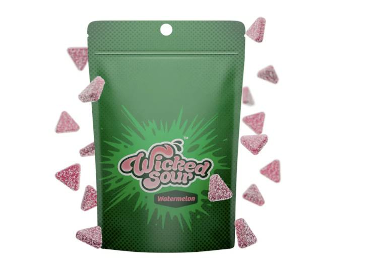 Photograph of product: Wicked Sour I Watermelon (H) 20pk 5mg Gummies