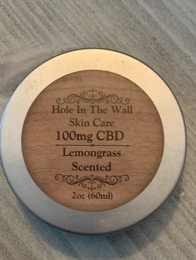 Photograph of product: Hole in the Wall Care LLC - CBD Lemongrass Salve 50mg