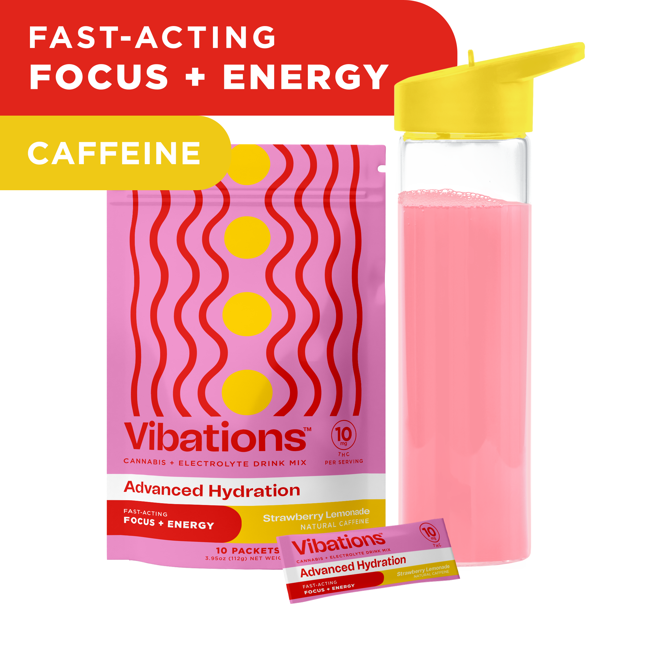 Photograph of product: Drink Mix Strawberry Lemonade [10pk] | 100mg