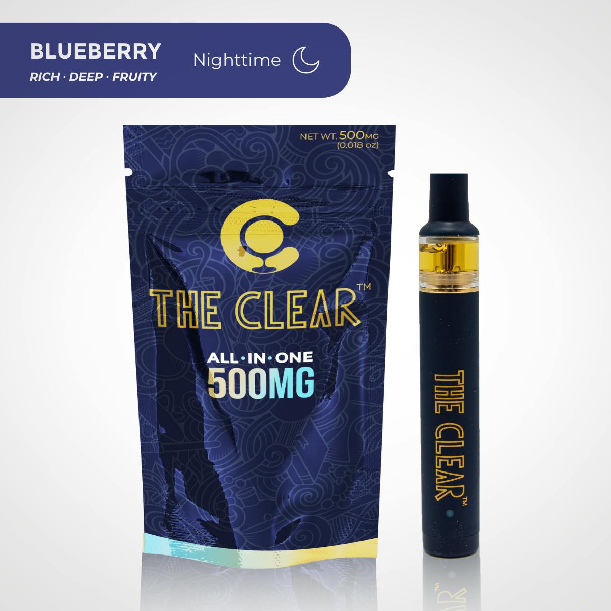Photograph of product: BLUEBERRY - DISPOSABLE - 0.5G