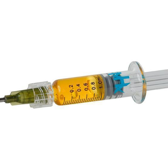 Photograph of product: Peach Crescendo (H) 1g Distillate Syringe