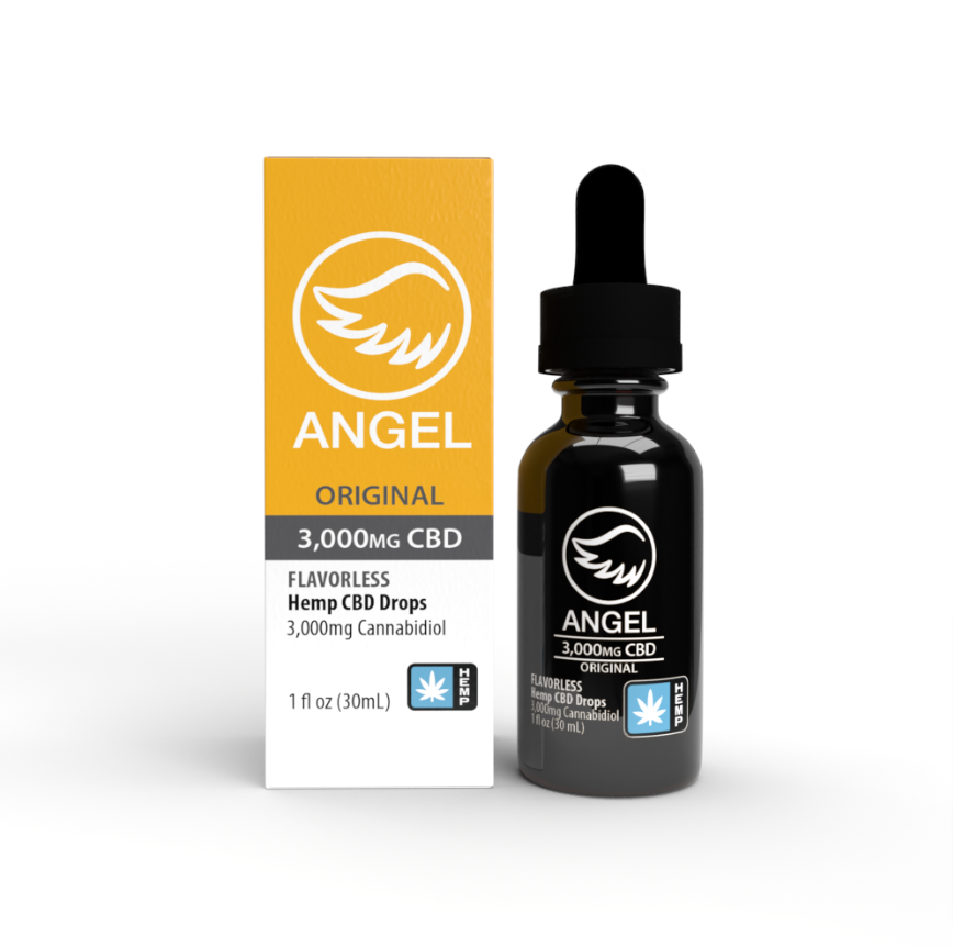 Photograph of product: Angel | Hemp Tincture | CBD | 3000mg | Flavorless