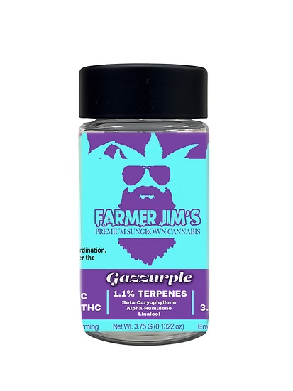Photograph of product: Farmer Jim: 5pk pre-roll Gazzurple