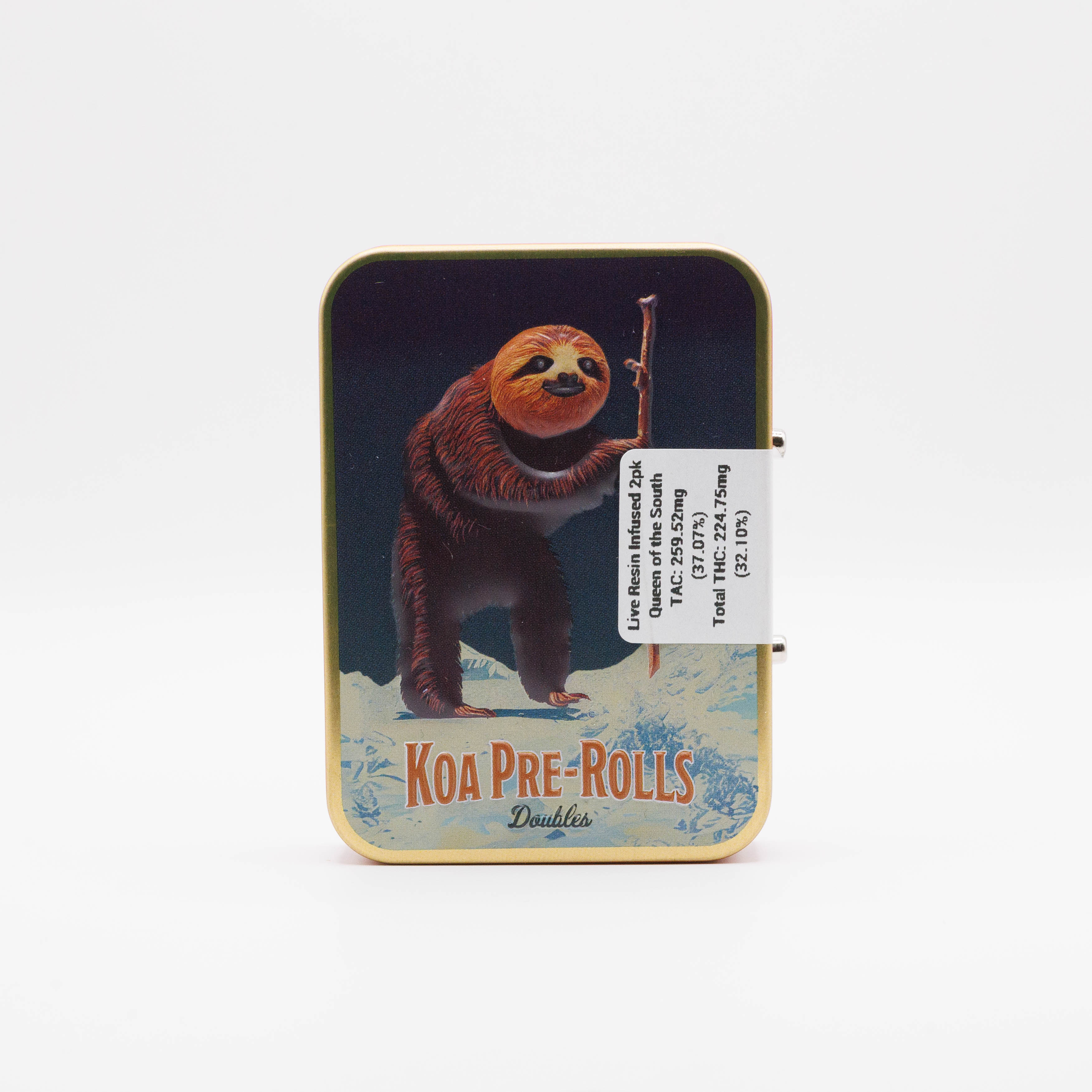Photograph of product: KOA | Queen Of the South | Oui'd 2pk Live Resin Infused Pre-rolls