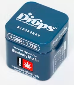 Photograph of product: 4:1 CBD:TH-oui Blueberry | 2pc