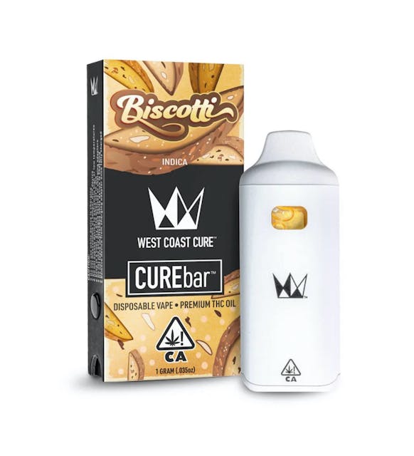 Photograph of product: Biscotti - WCC 1g CUREbar Disposable - 