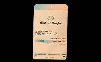 Photograph of product: Shattered Thoughts - Blue Bahama Gummies  200mg