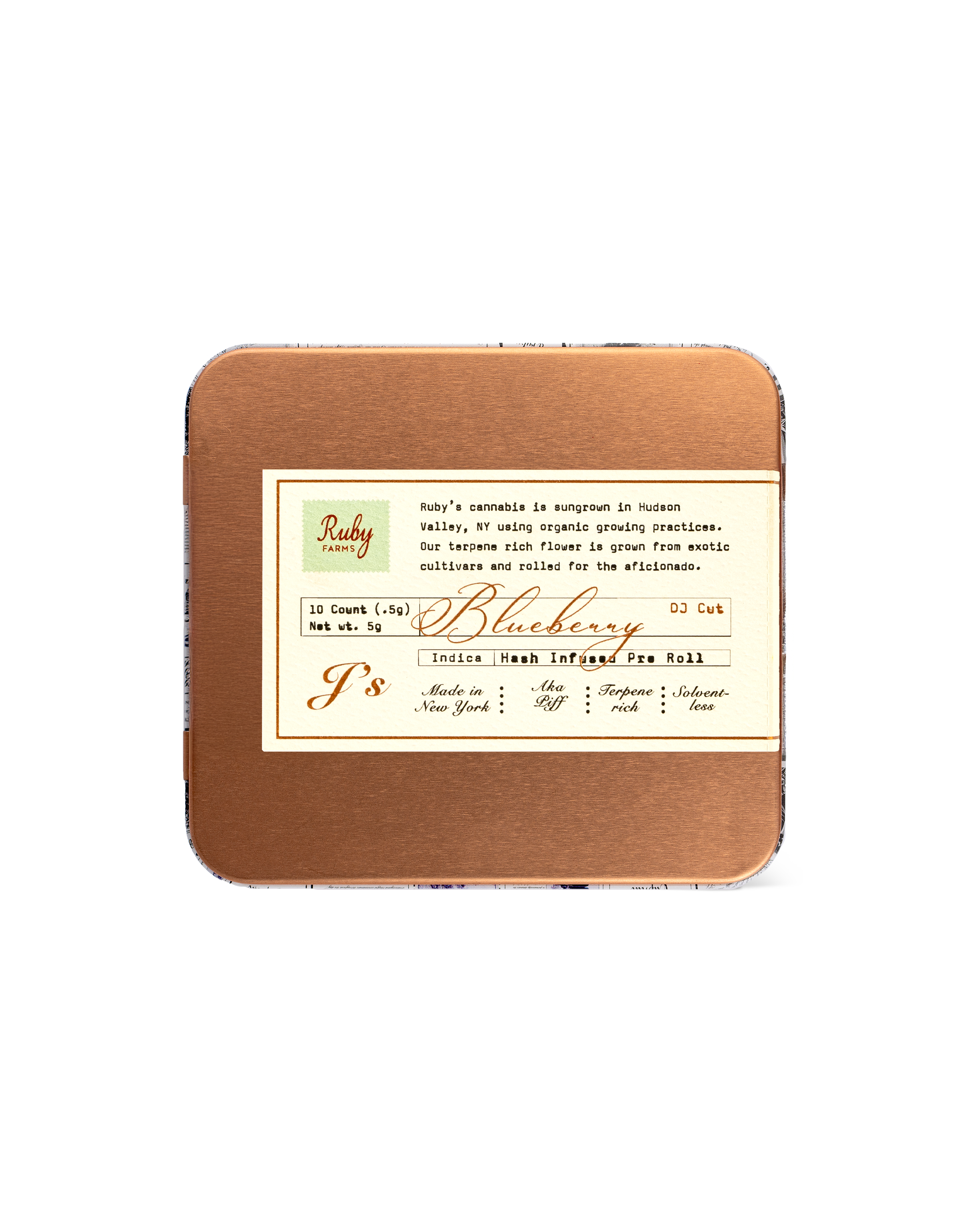 Photograph of product: au chocolat Infused Ruby Doobies BLUEBERRY DJ | 10-Pack