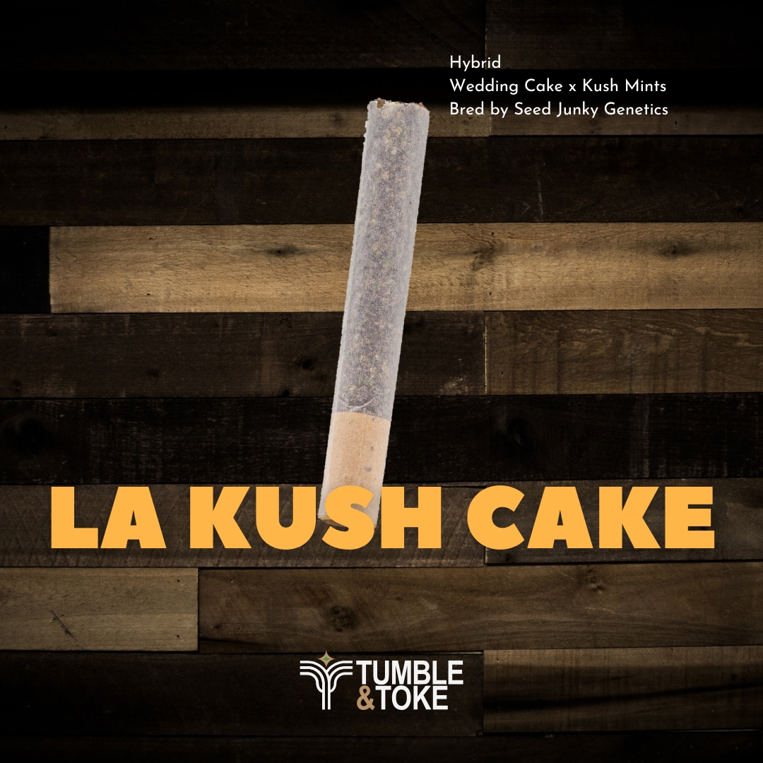 Photograph of product: LA Kush Cake | Straight Rolled Cannon |  1g