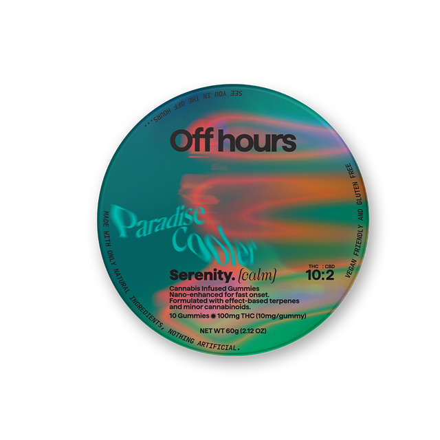 Photograph of product: Serenity Paradise Cooler | 100mg 10pk Edible