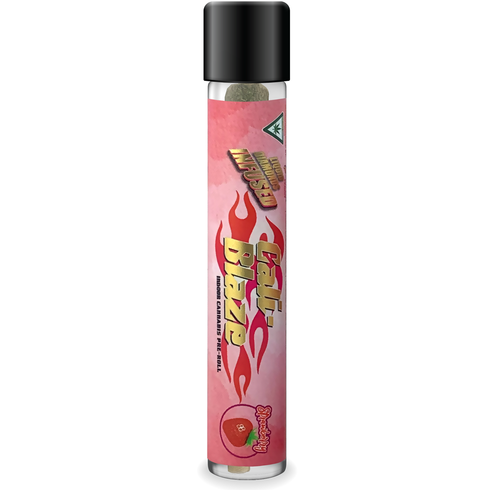 Photograph of product: Strawberry 1.2g Diamond Infused Pre-roll (I)