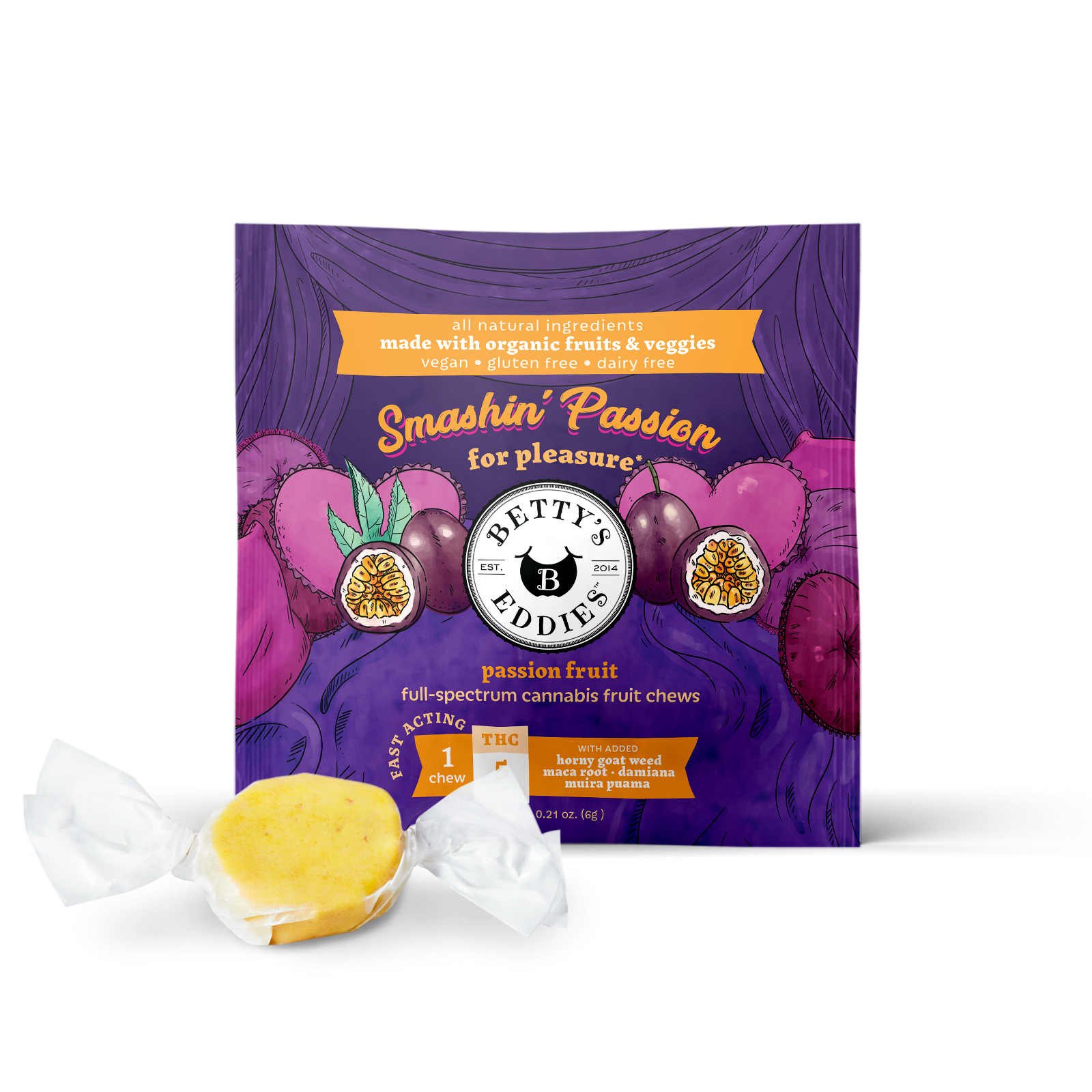 Photograph of product: Smashin Passion | Passionfruit - 5mg/50mg Total (10pk)