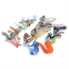 Photograph of product: Glass Pipe - Assorted Styles & Colors - $35