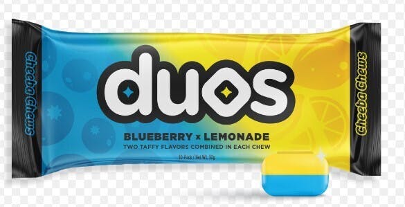 Photograph of product: Cheeba Chews DUOS - Blueberry Lemonade (100mg)