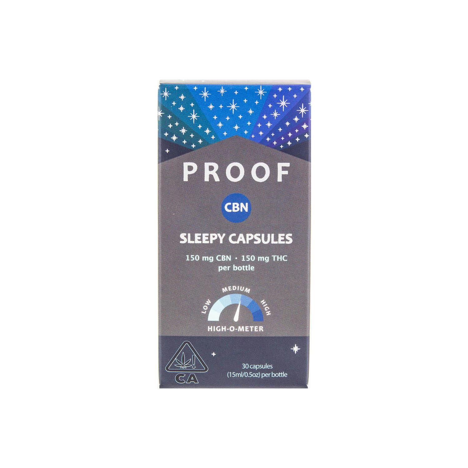 Photograph of product: Proof | Sleepy Capsules Pack (1:1 CBN :TH-oui - 300mg Total)