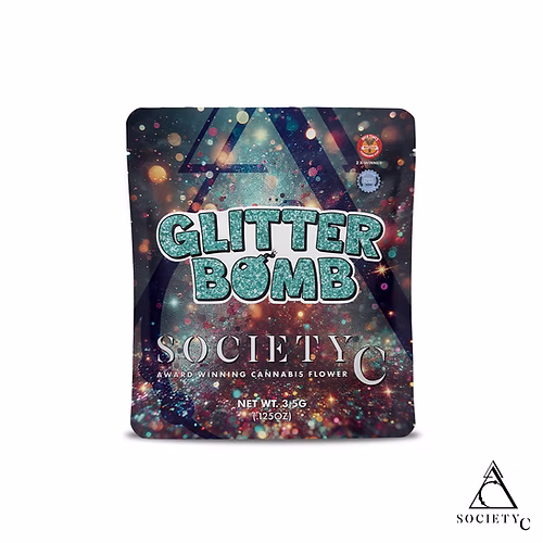 Photograph of product: Glitter Bomb - 8th - Society C - 29.69% - 3.5g