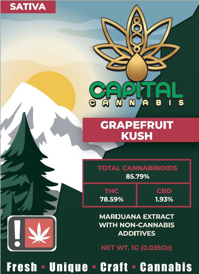 Photograph of product: Capital Cart - Grapefruit Kush
