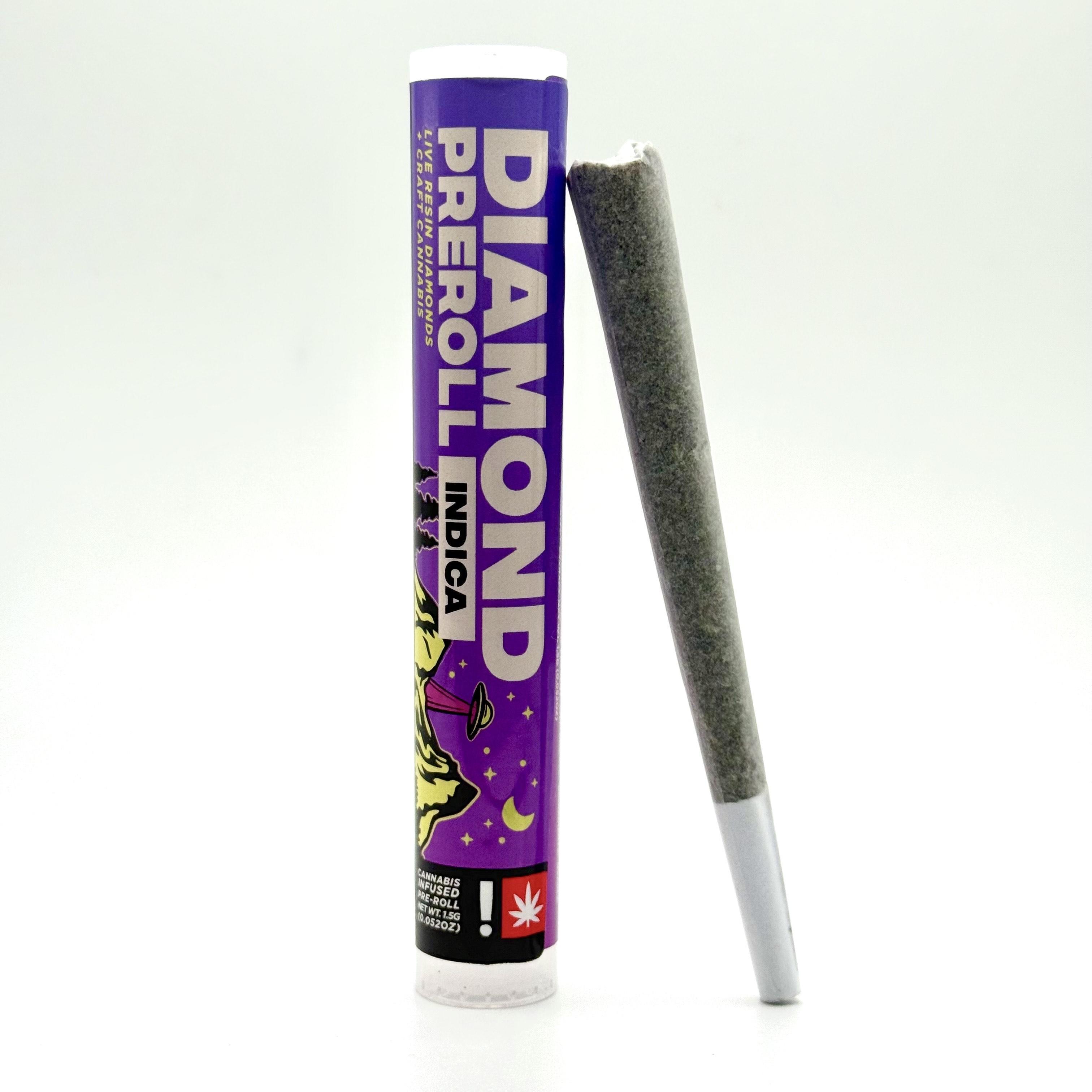 Photograph of product: Oregrown | Diamond Infused Pre-Roll | Cadillac Rainbows x Smackerz