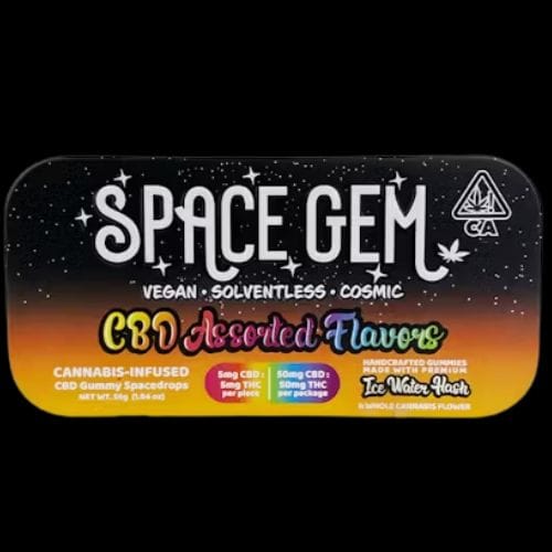 Photograph of product: 1:1 CBD/THC 100mg Water Hash Gummies - 