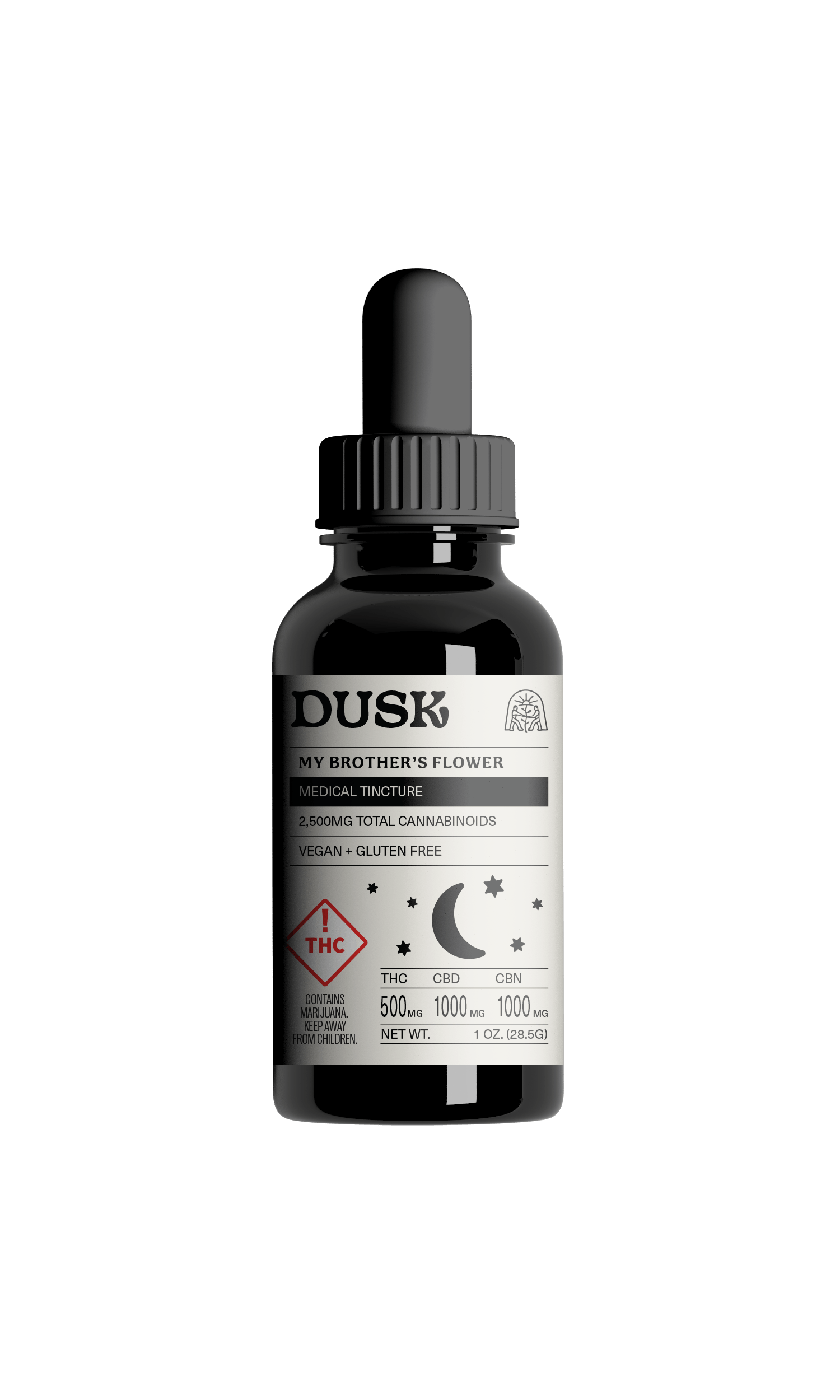 Photograph of product: My Brother's Flower 500mg Tincture - Dusk