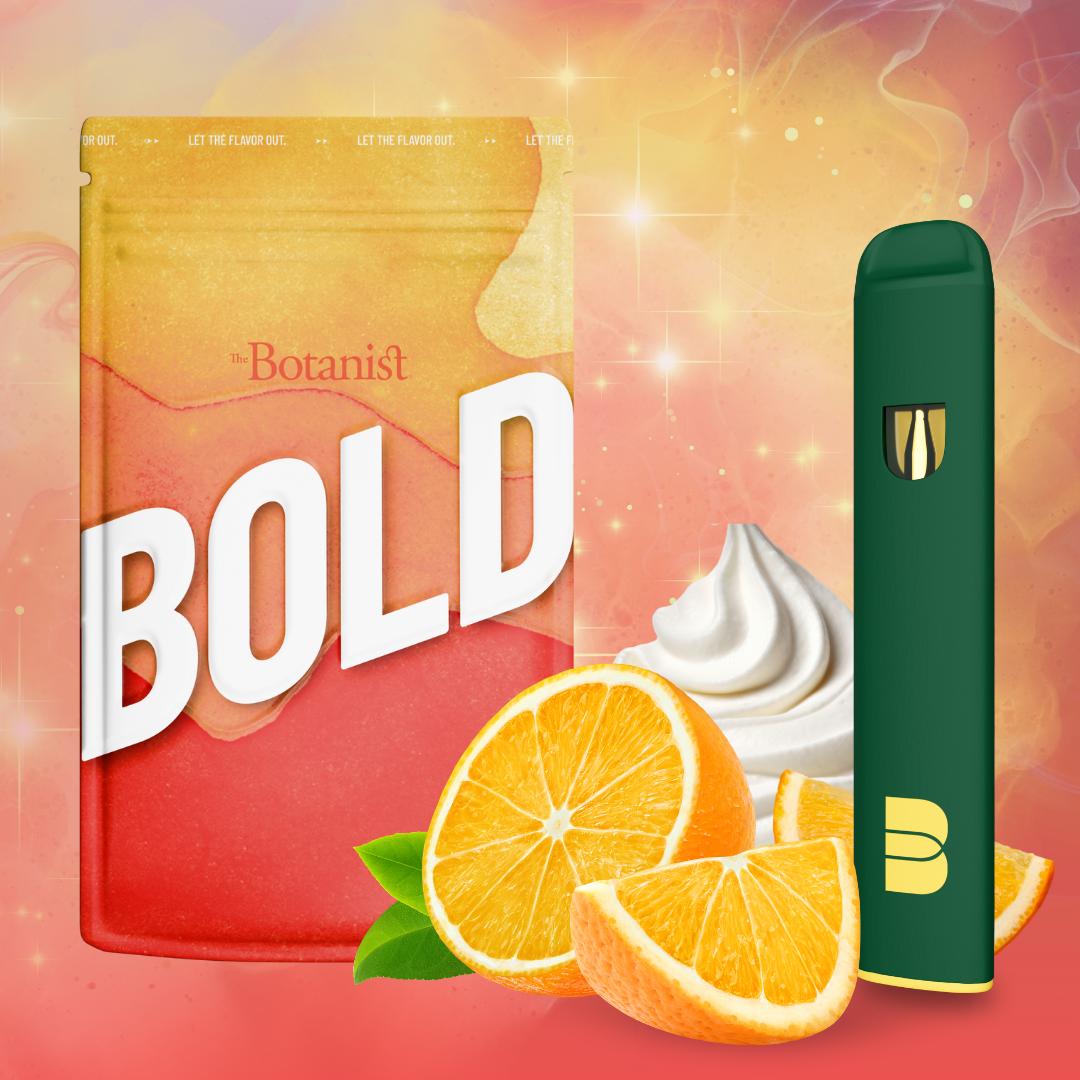 Photograph of product: The Botanist - BOLD Orange Cream Disposable - 1g