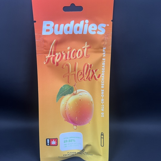 Photograph of product: Vape AiO 1g Apricot Helix (Buddies)