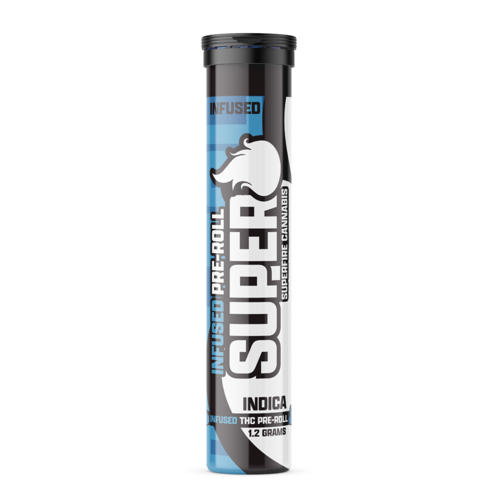 Photograph of product: SuperFire Infused 1.2G Pre-Roll  Fruity Bubble