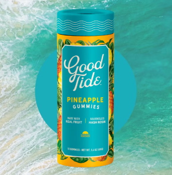 Photograph of product: Good Tide - Gummies - Pineapple (S) 100mg