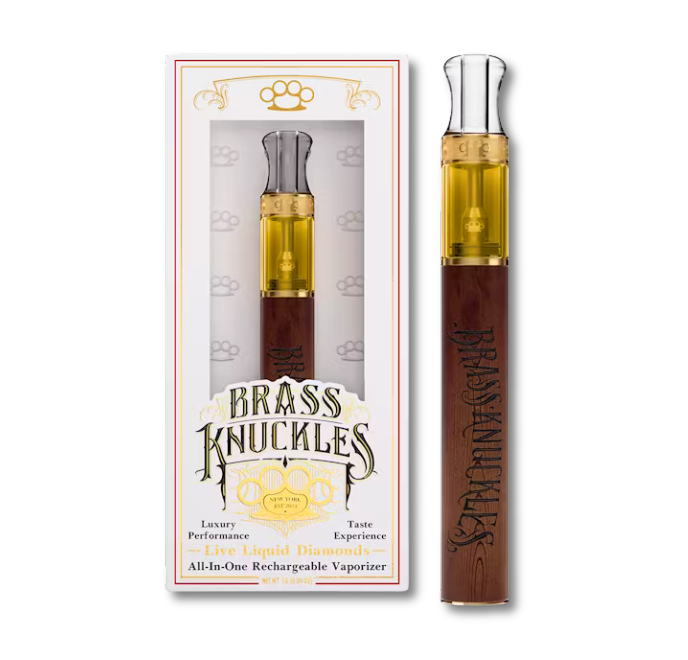 Photograph of product: Brass Knuckles - Gas Face Live Liquid Diamonds Disposable Vape - 1g