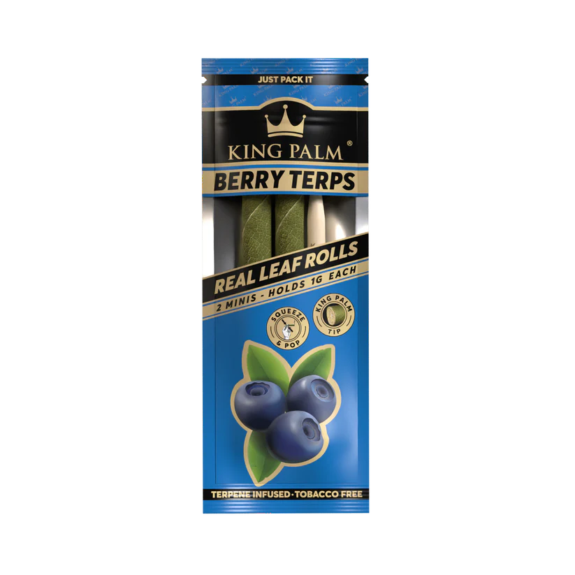 Photograph of product: 2pk Mini Palm Leaf Wraps Berry Terps