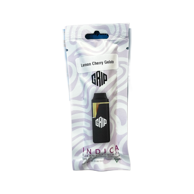 Photograph of product: Grip | Lemon Cherry Gelato | 2g | Live Resin x Liquid Diamonds Disposable