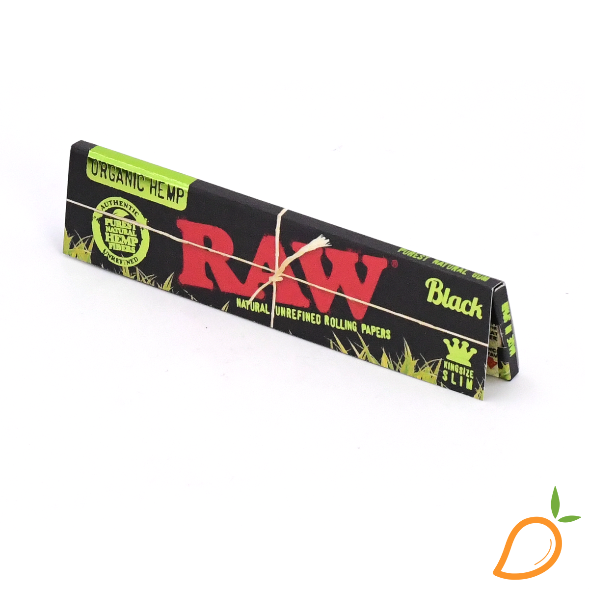 Photograph of product: 1 1/4 Organic Hemp Classic Black Rolling Papers RAW