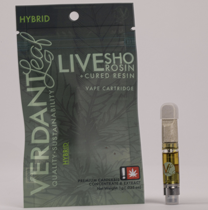 Photograph of product: Verdant Leaf Live Rosin/Cured Resin Cartridge | Tangy Uprising (H)