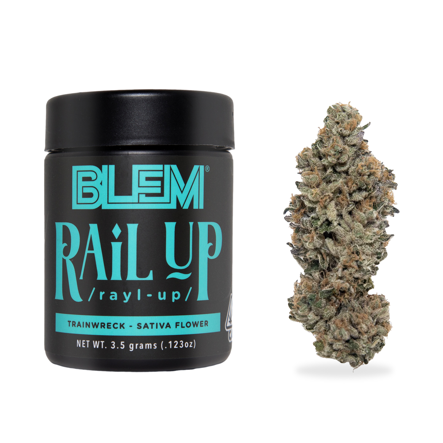 Photograph of product: BLEM - Rail Up (Oui'd) Flower - 3.5g
