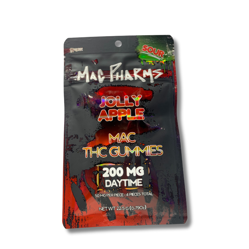 Photograph of product: Mac Pharms | Jolly Apple | 200mg | Gummies