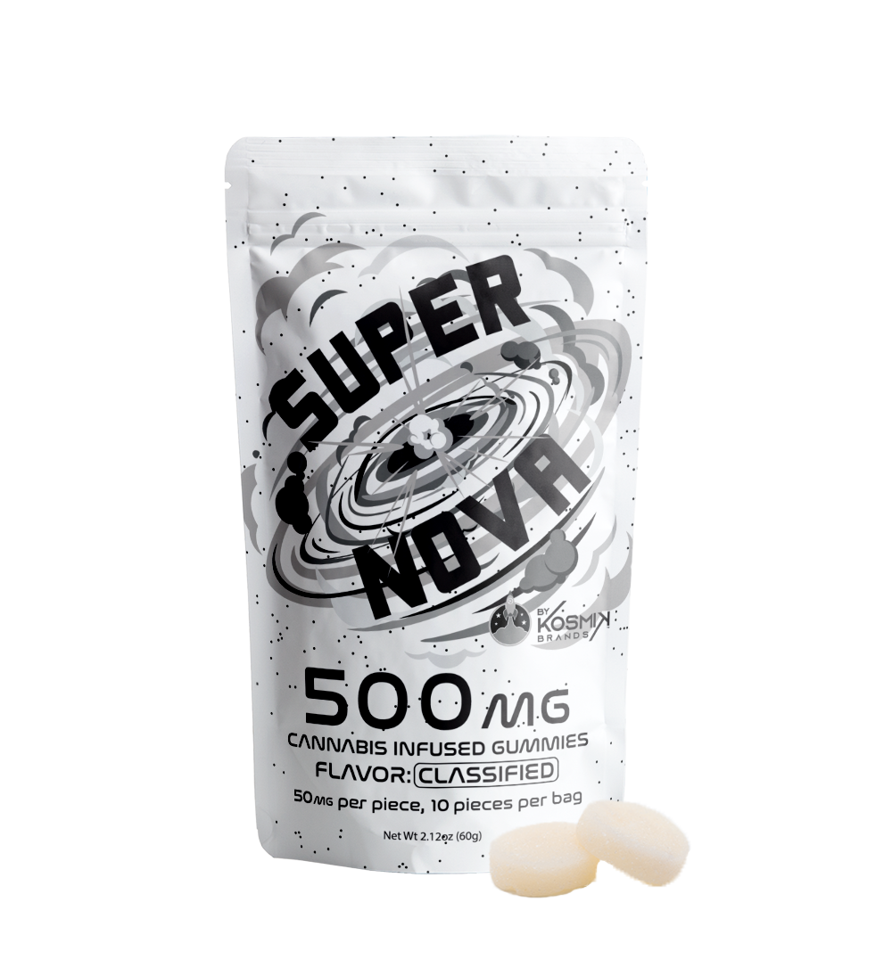 Photograph of product: KOSMIK - SUPERNOVA - GUMMIES - 500MG - 10PK - ORIGINAL - PINA COLADA
