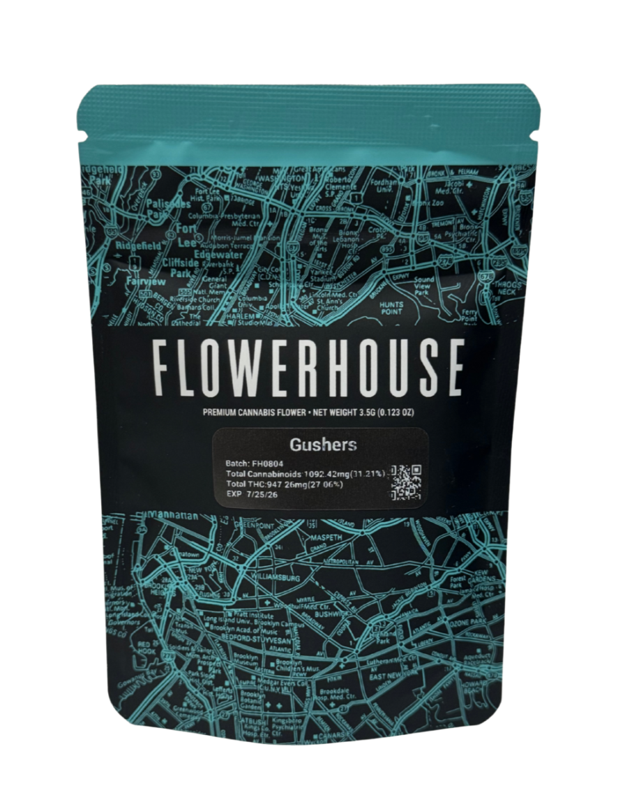 Photograph of product: FlowerHouse | Gushers | Flower | Hybrid - 3.5g
