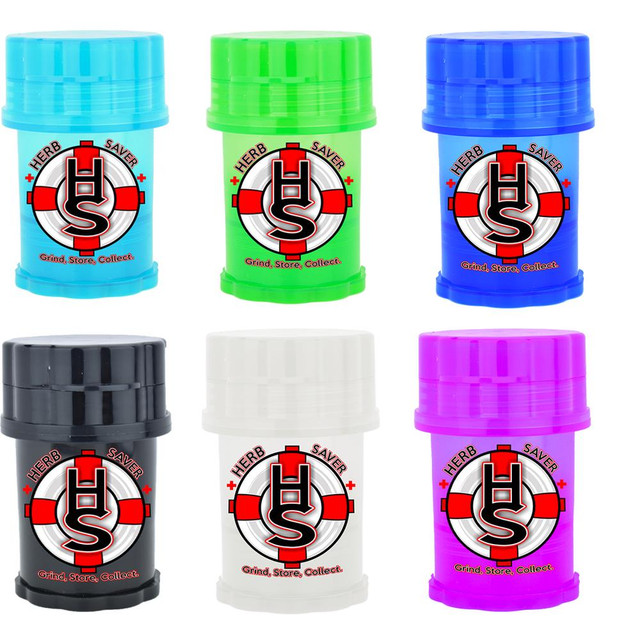 Photograph of product: HERBSAVER | LARGE 5 PIECE GRINDER -VAROUS COLORS