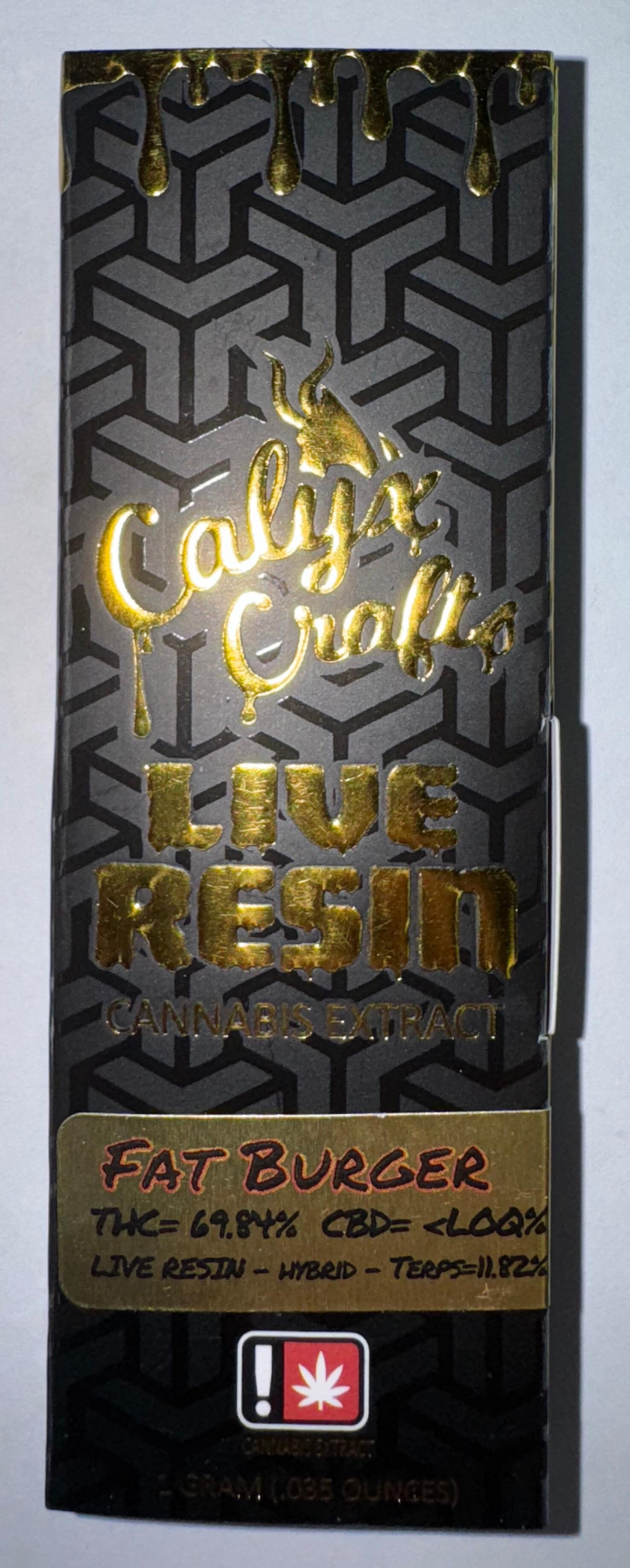 Photograph of product: Fat Burger Live Resin AN1