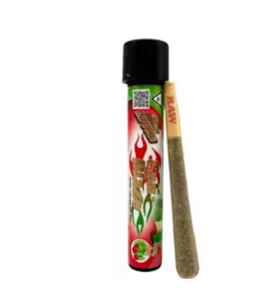 Photograph of product: Cali Blaze - Cherry Lime - Liquid Diamond Infused Pre Roll - - Oui'd