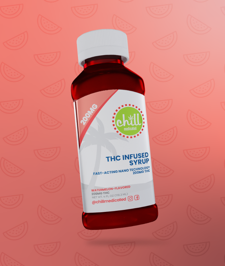 Photograph of product: CHILL MEDICATED | WATERMELON - MEDICATED SYRUP | 200MG