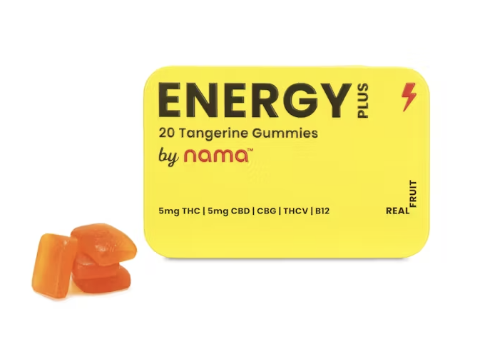Photograph of product: Energy - 100mg:100mg:20mg:20mg 20pck Fruit Gummies