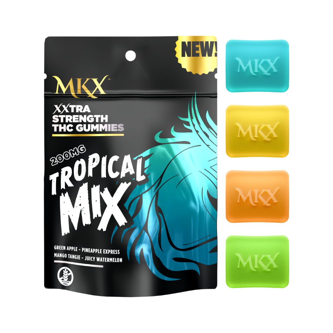 Photograph of product: MKX Mixed Gummies 200mg - TROPICAL MIX
