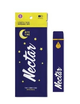 Photograph of product: Nectar Nitetime | Lemon Calm Disposable | 1g