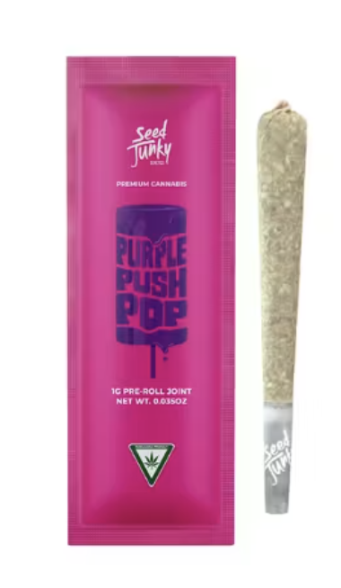 Photograph of product: Seed Junky | Purple Push Pop PreRoll